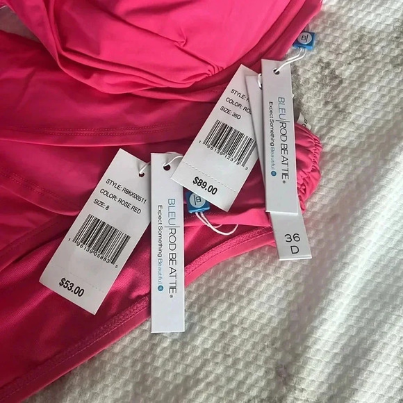 BLEU ROD BEATTIE KORE UNDERWIRE CROSS BACK BIKINI TOP AND BIKINI BOTTOM - Picture 10 of 10